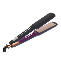 Lisseur de cheveux 2 en 1, plaques en titane infrarouge, salon de coiffure, marque privée, revêtement céramique flottant 3D