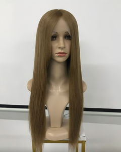 <span class=keywords><strong>Perruque</strong></span> en Soie de Qualité Supérieure, Cheveux Humains Alignés dans le Sens des Cuticules, Respirante, Entièrement Nouée à la Main, avec Dentelle Frontale en Silicone et Dessus en Soie pour <span class=keywords><strong>Femme</strong></span> - Product Image 4