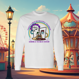Camiseta de manga larga con diseño de carrusel de parque de atracciones There's A Great Big Beautiful Tomorrow - Product Image 3
