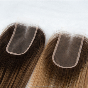 Topper de Cabello Humano Liso con Línea de Cabello Pre-Desplumada, Cierre Frontal de Encaje HD Ultrafino, Pieza de Cabello Natural Invisible - Product Image 1