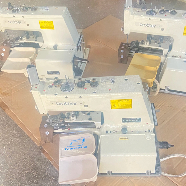 Used Sewing Machines Japan Brother 917 Button Sttich Industrial Second Hand Apparel & Textile Machinery No Missing Spare Parts