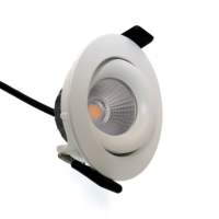 Plafonnier LED COB encastré orientable 0-100% dimmable IP44 avec garantie 5 ans pour chambre moderne