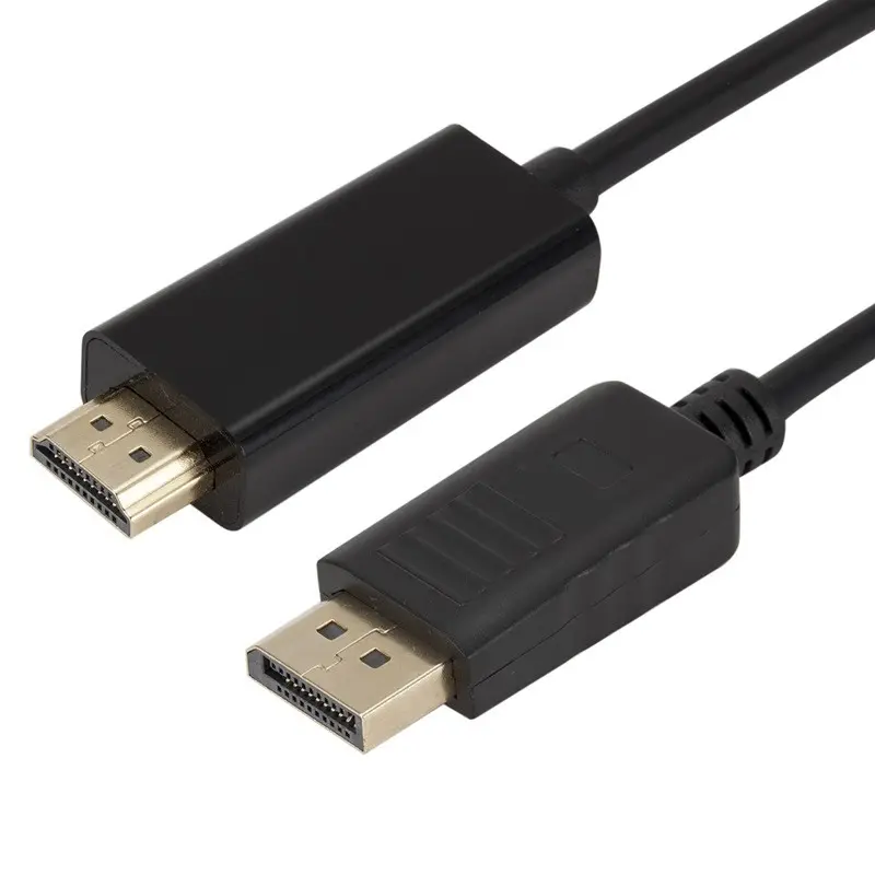 2K@120Hz 4K@30Hz DP to HDMI Cord Display Port to HDMI Male Uni-Directional Connector 4K DisplayPort to HDMI Cable for dell pc