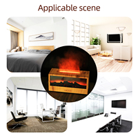 Diffuseur d'aromathérapie créatif pour cheminée, humidificateur à ultrasons avec effet de flamme et télécommande