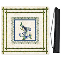 Collection Perle d'Or : Tuiles de Mahjong Américaines en Acrylique Gravées, Qualité Supérieure, Idéales pour Tables de Mahjong et Lieux de Jeu