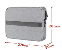 Yüksek dereceli naylon 2 kat seyahat elektronik aksesuarları organizatör çantası seyahat Gadget taşıma çantası için mükemmel boyut iPad için uygun