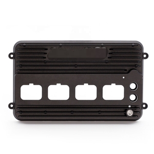 L'aluminium noir de revêtement de poudre meurent A380 ADC12 a moulé des pièces de moulage de haute précision en aluminium de moulage mécanique sous pression - Product Image 3