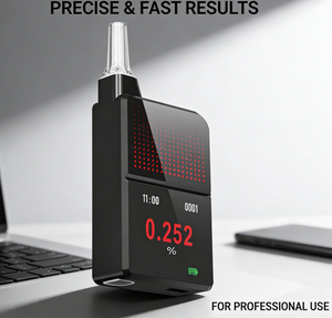 Alcootest numérique de haute précision Aectec H3 Pro avec embouts buccaux pour la sécurité au travail, test d'état d'ébriété pour conducteurs de voitures et camions - Product Image 1