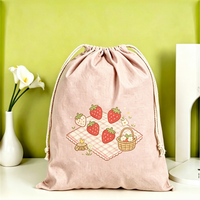 Grand sac pliable écologique en toile avec cordon de serrage, multifonctionnel, portable, pour événements, marchandises et fêtes
