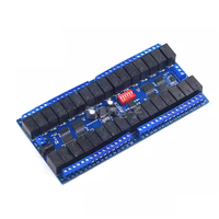 Carte relais 8CH 16CH 32 CH RS485 12V Modbus RTU Protocole Port série Contrôleur de relais Commutateur à distance Relais de contrôle PLC