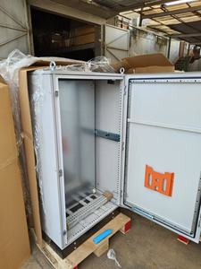 Caja de armario eléctrico, caja de acero grande IP55, resistente al agua, puerta única/doble, armario de metal eléctrico de pie - Product Image 6