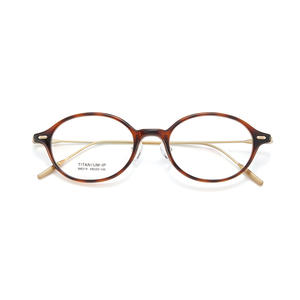 Monture de lunettes ovales Fakeme M8319 en titane-ip, monture intégrale unisexe, verres en résine anti-UV, fabriqué à Danyang - Product Image 1