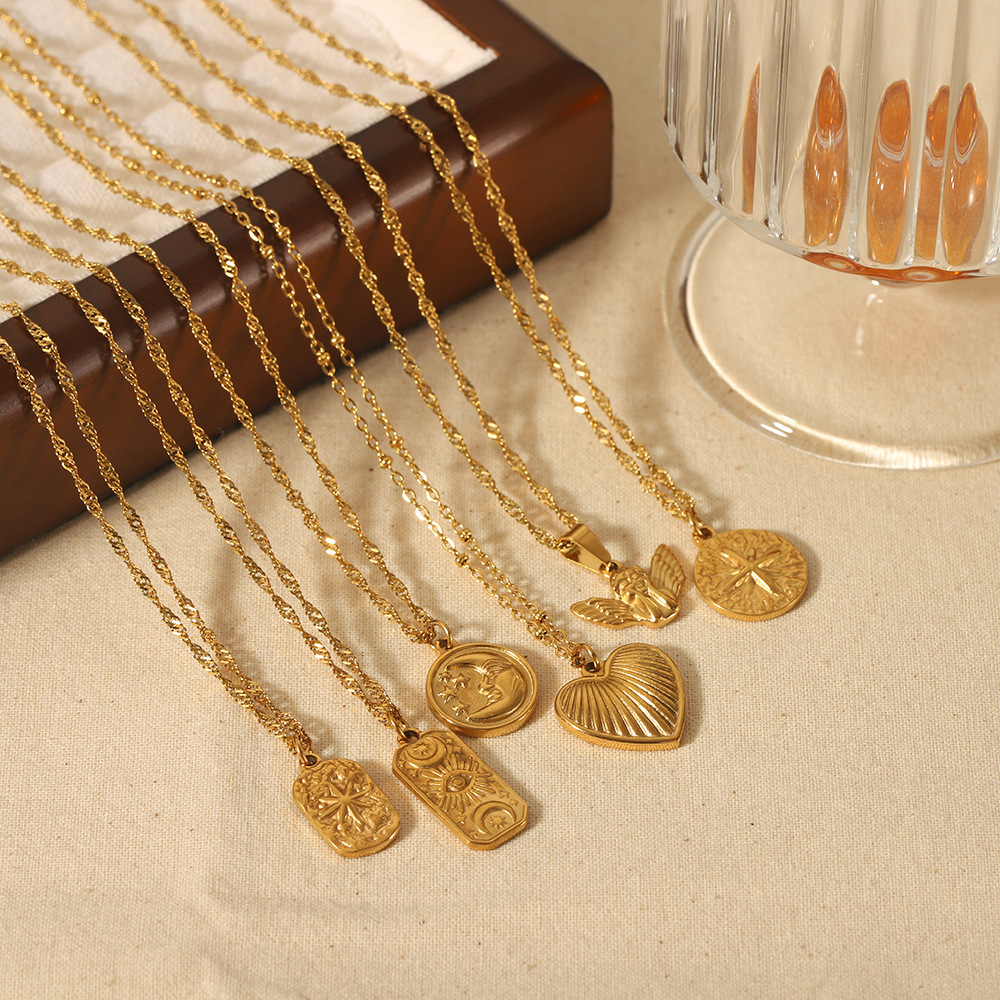 Sunburst Sunshine Pendant Necklace – Golden Statement Jewelry Gift For Women & Girls - View #9