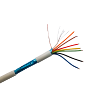 Câble d'alarme incendie blindé en cuivre étamé multibrins, blindage en feuille d'aluminium, résistant au feu, PVC, prix usine, 18/22/24 AWG