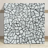 600x600 Carreaux d'accent floral en terrazzo antidérapants Petits carreaux floraux de couleur pour salles de bain Balcons Internet Famous Floor Design