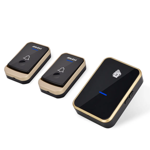 Aibont กริ่งไร้สาย EU AU UK,กริ่งประตูอัจฉริยะแบบสหรัฐอเมริกาปุ่มแบตเตอรี่1 <span class=keywords><strong>2</strong></span> 3ตัวรับสัญญาณ IP44กันน้ำ200ม. 52กริ่งประตูเพลง - Product Image 5