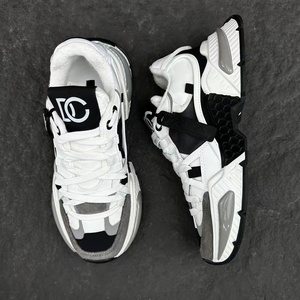 Chaussures de course décontractées pour homme, style rétro, respirantes, confortables, en maille et PU, lacets, imperméables, Dolcegabban D - Product Image 5