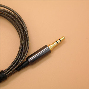 Copper Plated Silver Audio Cable Braided Shield Metal Plug DIY Headphone Wire High End Connector - Product Image 2