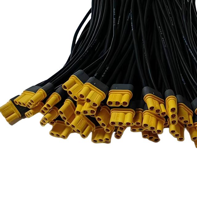 Custom MR30 3-Pin Silicone Wire Wiring Harness 18AWG OFC Battery Lead Cable Assembly for Robotics UAV ESC Motor FPV Drone