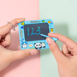 <b>Mini</b> Cartoon Drawing Board Electronic Lcd Writing Pad For Kids 3-6 Years <b>Old</b> With Keychain Pendant - Product Image 1
