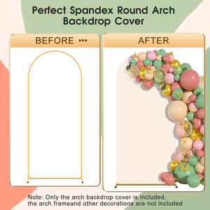 Housse en tissu pour arche de mariage de 6 pieds, idéale pour les fêtes d'anniversaire d'enfants, les cérémonies, les banquets, la décoration d'arche de ballons et comme toile de fond - Product Image 3