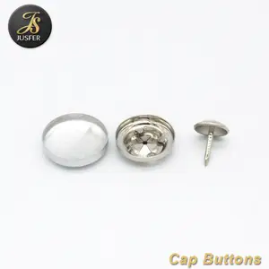 Button Button Aluminum Dome Fabric Covered Button Baseball Hat Button Cap Nail Button