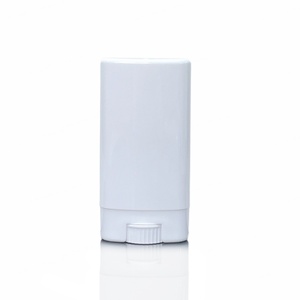 Wholesale <b>Mini</b> 15g 20g Sunblock Deodorant Stick Packaging Roll on Stick Container Refillable Oval Flat Plastic Deodorant Bottle - Product Image 5