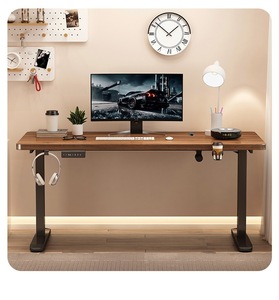 <span class=keywords><strong>Escritorio</strong></span> Eléctrico Ajustable de Diseño Moderno, 63x24 Pulgadas, Tablero de Dos Piezas, <span class=keywords><strong>Escritorio</strong></span> <span class=keywords><strong>para</strong></span> Trabajar Sentado o De Pie, Oficina en Casa, Marco Blanco, Superficie de Madera de Arce - Product Image 5