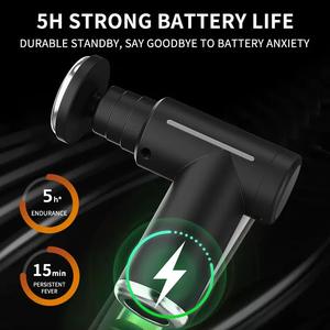 マッスルマッサージガン強力な静かな深い組織パーカッション筋膜銃バックハンドヘルドポータブルミニホットコールド - Product Image 4