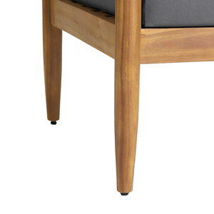 <span class=keywords><strong>GAVIN</strong></span> CLUB STUHL - Tragbarer Outdoor-Stuhl aus Modernem Akazienholz & Stoff, Umweltfreundlicher Gartenstuhl - Product Image 5