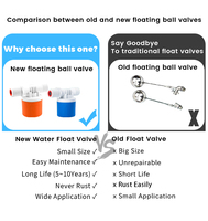 Vente chaude 1/2 "3/4" 1 pouce plateau de graines vanne à flotteur hydroponique incubateur d'oeufs sans puissance vanne à flotteur réservoir d'eau vanne à bille à flotteur