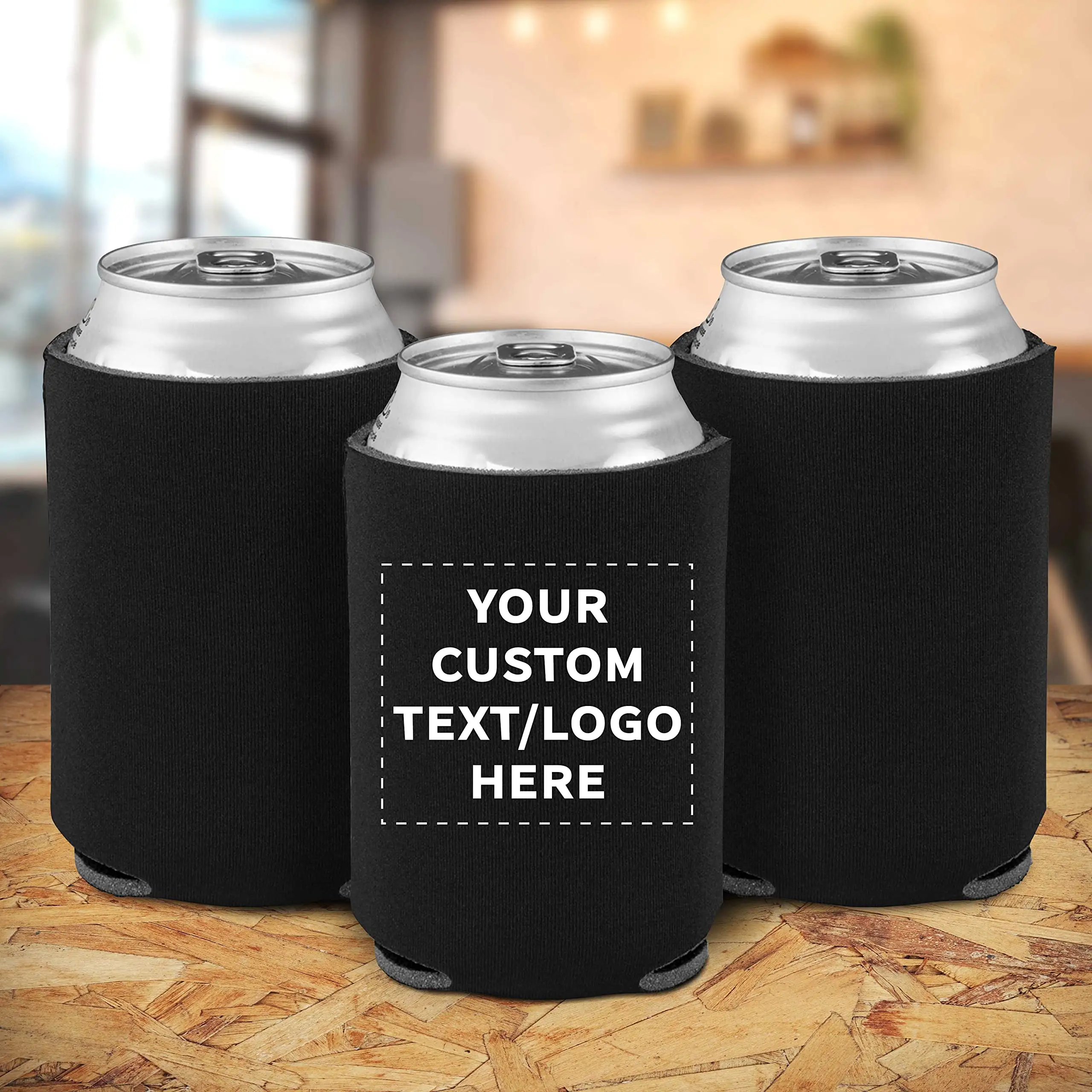 Kann Kühler anpassbare Text Logo 4mm zusammen klappbare Bierhalter, um Ihr Bier kalt isolierte Dosen halter zu halten