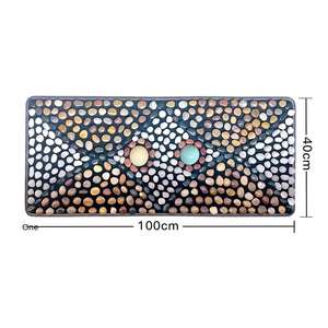 Natuurlijke regenbloemstenen kiezelsteentjes voetmassagemat schraapgymnastiek voor gezondheidszorg wandelen acupressuurmat - Product Image 2