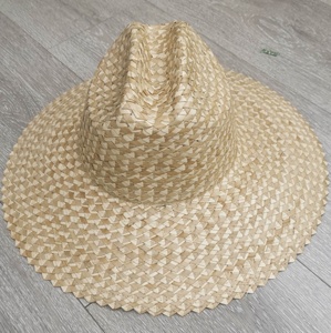 Hawaii Honolulu tự nhiên <span class=keywords><strong>langya</strong></span> bulrush rơm cỏ tự nhiên rơm nhân viên cứu hộ mũ - Product Image 4