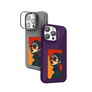 New 4-Color Ink DIY hiển thị hình ảnh Sreen NFC chức năng điện thoại trường hợp điện thoại mực điện tử Trường hợp bìa cho iPhone 16 15 14 13 Pro Max - Product Image 2