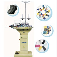 Machine de liaison automatique des boutons de chaussettes de qualité industrielle TONGDA TD282, moteur haute précision pour chaussettes 3D, traitement des varices 13 couleurs, 2.4KW