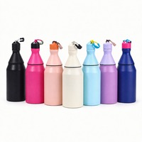 Bouteille d'eau sport 500 ml à petite ouverture, type cola, en acier inoxydable 304, isolée sous vide, anti-fuite, pour activités extérieures