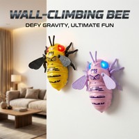 Robot d'escalade mural télécommandé 2,4G Electric Bee avec simulation de rotation à 360°, portée de 30 m, en plastique, jouet pour enfants