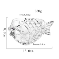 Youpin Aeofa — Vase en verre Transparent pour plante de Terrarium hydroponique, Pot de fleurs pour Table, décoration de maison, en forme de poisson