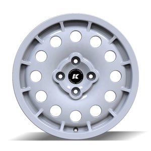 Jantes en alliage de rechange 16 pouces 4x108 16x7.0J blanc brillant style rallye rétro pour berlines compactes, jantes de tuning de course - Product Image 2