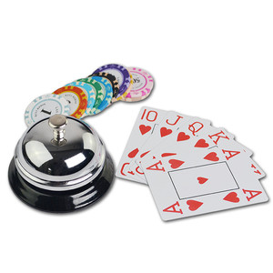 Juego de póquer de la competencia de timbre campanilla Casino Baccarat Sic Bo juego Hotel mostrador de recepción Bar restaurante - Product Image 1