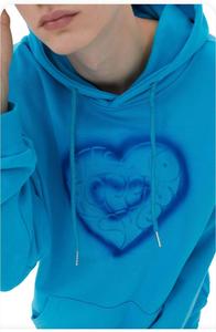 Sudadera de Forro Polar Oversize de 450 g/m² con Forro de Algodón Tejido Suelto y Transpirable, con Capucha y Cuello Personalizado con Relieve, Tejido de Invierno - Product Image 2