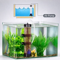 Aquarium double usage eau et terre en plastique transparent, incubateur d'œufs d'artémia et de crevettes saumâtres