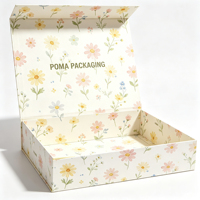 Boîtes en carton personnalisées avec logo, fermeture magnétique de luxe, emballage cadeau, vêtements de marque, sous-vêtements, lingerie