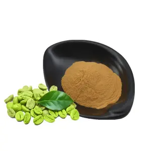 공급 100% 순수 천연 유기농 녹색 커피 콩 분말 추출물 최소 가격 - Product Image 1