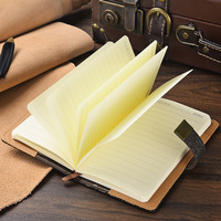 Carnet de notes A5 B5 A6 tendance, style européen vintage, minimaliste, épais, en polyuréthane, idéal pour cadeau, vente en gros