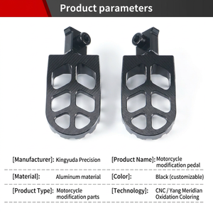 Pedales Anchos Antideslizantes de Aluminio Aeroespacial CNC OEM, Personalizados, Ligeros y con Diseño Hueco para Suzuki <span class=keywords><strong>V</strong></span>-<span class=keywords><strong>Strom</strong></span> <span class=keywords><strong>650</strong></span> 1050 XT Advent - Product Image 3