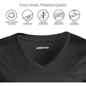 Camiseta de Cuello en V para Mujer, 100% Algodón, Corte Holgado y Transpirable - Product Image 3