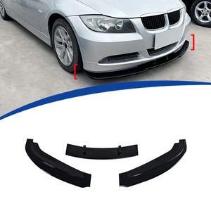 Bmw E90 Front Splitter Lip 3 Section Glossy Black Abs For 2005 2008 Standard <b>Model</b> - Product Image 1