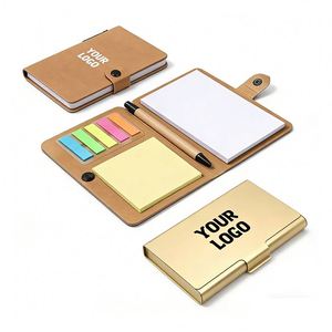 Promotional Business Gift <b>Notepad</b> with <b>Pen</b> <b>and</b> Sticky Notes Folding Memo Pads for School Office Small Notebooks Wholesale - Product Image 1
